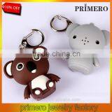 Fashion Mini Koala Bear LED Sound Key Chain Ring Bag Charm Pendant Flashlight Toy Creative Gift
