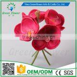 2016 Wholesale PU Latex Artificial Flowers Moth Orchid Four Pieces Real Touch Babys Breath Fake Flower thumbnail-4