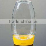 Clear Plastic Inverted Bottle, Squeezable Honey Bottle