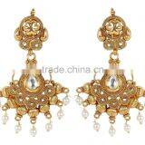 Indian Traditional Gold Tone Polish With Pear Party Wear Necklace For Women thumbnail-4