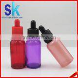 30ml Red Purple Pink Glass e Liquid Bottles With Child Tamperproof Cap thumbnail-4