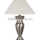 Modern Hotel Metal Table Lamp With Bell Fabric Shade thumbnail-1