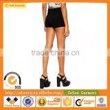 Girl's Custom Sexy Panties Black Hot Short Pants High Waisted Stretch Shorts For Women thumbnail-2