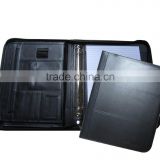 Embossed A4 Leather Accordion File Folder With Zipper Around