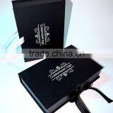 Luxury High Quality Black Folding Wedding Gift Boxes Favor for Guests thumbnail-3