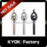KYOK Factory Supply Curtain Accessories Large Metal Finials for Curtain Rods,crystal Fire Shape Curtian Finial Supplier's Choice thumbnail-1