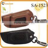 Fashion Luxury Leather Car Key Holder With Hook Key Chain Holder thumbnail-1