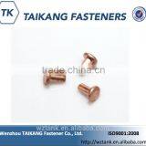High Quality Made in China Red Copper Flat Head Solid Rivet thumbnail-2