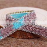 China Manufacture Sale Rhinestone Mesh Ribbon/Chian With Hotfix Glue thumbnail-3