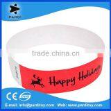 2015 Customized Barcode Printing Tyvek Paper Wristbands