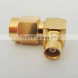 RF Adapter SMA Male to MCX Female Right Angle 90 Degree Coaxial Connector