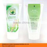 Plastic White Depilatory Cream Labeling Tubes