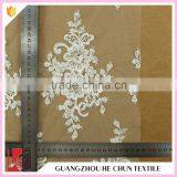 HC-5693-1 Hechun Sew Bling Crystal Beaded Austrian Bridal Lace Fabric for Evening Gown thumbnail-5