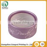 Printed hard bio-degradable custom different size soap tin round box with window