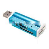 All in 1 USB 2.0 Multi Memory Card Reader Adapter Connector For SD MMC TF M2 Memory Stick MS Duo RS-MMC Retail Packag thumbnail-5