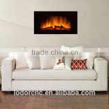 modern flame wall mounted electric fireplace with backlight optional