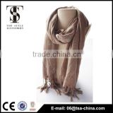 super soft 2015 Lady gilding long shawl neck coffee color 100% viscose scarf