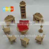 wooden children's living room or drawing room mini furniture toy set