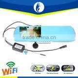 2016 Newest 5 Inch GPS Navigation Wireless Wifi no Interference Rear View Mirror Dual Camera Dvr Recorder