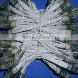 DC12V Input 12mm Through-hole LED Channel Letter;100pcs a String;with All WHITE Wire