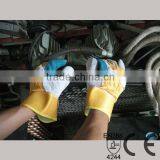 10.5" Premium Reinforced Palm Cow Split Leather Working Glove thumbnail-3