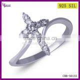 Newest Styles 925 Sterling Silver Gold Long Finger Ring thumbnail-1
