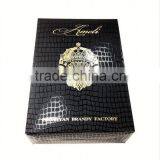 2014 Good Quality Black Red Wine Box With Gold Satin Lining thumbnail-1