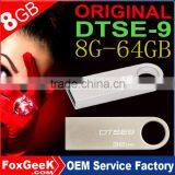 Original Quality Brand DTSE9 SE9 USB Flash Drive 8G/16G/32G/64G/GB Metal USB 2.0 Key Stick Wholesale OEM