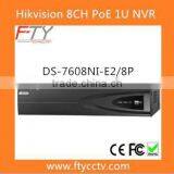 Original English Version DS-7608NI-E2/8P 6MP Resolution Home Security NVR Hikvision