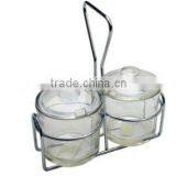 2-hole Wire Condiment Jar Holder thumbnail-1