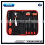 22PCS Household Garage Tool Sets Bit Holder 4.5'' Long Nose Plier Tool Bag Socket CR-V Metial