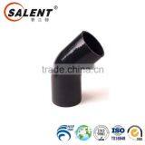 3'' 76mm high temperature reinforced automotive black elbow 45 degree silicone hose