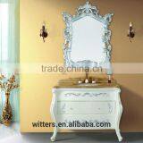WTS-1288 40'' French Luxury Boutique Marble Bathroom Vanity and Mirror for Five Star Hotel thumbnail-6