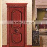 Latest Wooden Single Door Designs Flower Hotel Wood Room Door Design thumbnail-1