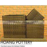 Beautifull Wicker Weave Durable Planters / Pot thumbnail-3
