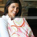 Orange Prink Cirlcle Printing Simplicity Breastfeeding Baby Nursing Cover thumbnail-2