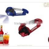 Promotional Gift Aluminum carabiner torch, bottle opener carabiner flashlight, opener torch