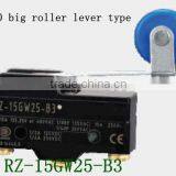 20mm big roller lever micro switch snap action switch RZ-15GW25-B3