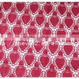 New Arrival 50/52'' Red Water Soluble Nigerian Lace Fabric for Dress thumbnail-3
