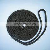 3/8" X 10' black nylon double braid dockline