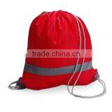 Kids Cool Drawstring Cinch Bag With Safety Reflective Strap thumbnail-1