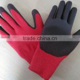 red or blackHPPE cut resistant pu or latex hand gloves