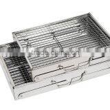 BBQ Grill White Stainless Steel Family Use Easy to Take Outdoor thumbnail-4