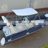 China CE Approved 5.2m Rigid Hull Fiberglass Inflatable Boat thumbnail-1