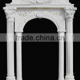 Elegant White Marble Doorframe With Column thumbnail-1