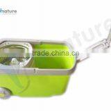 Removable 360 Magic Spin Mop With Two Wheels, Mop With Bucket Walkable Spin Mop thumbnail-1