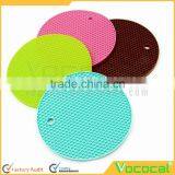 Small Round Silicone Honeycomb Pot Holder Placemat Cup Mat Coaster Place Mat thumbnail-4