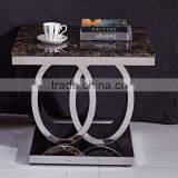 Luxury Dining Room Set Marble Top Side Table thumbnail-3