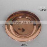 Plain Copper Plate Candle Holder in Mirror Polish Also Available Mat thumbnail-1