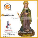12 Inch Sant Martha High Quality Resin Religious Figurine thumbnail-1